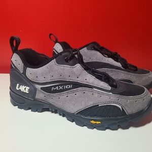 Lake MX101 Mens Vibram Lace Up Gray Cycling Mountain Biking Riding Shoes Size 6